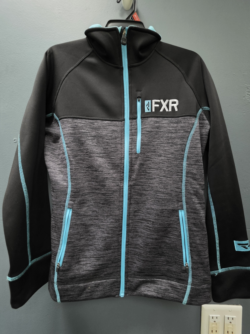 FXR Women's Black & Teal Full-Zip Utility Jacket
